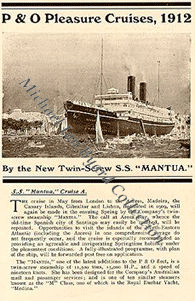 Mantua Cruise Brochure 1912
